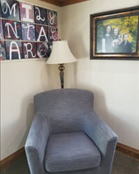 Reception area at Family Dental Care of Milford